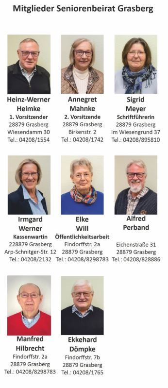 Mitglieder Seniorenbeirat